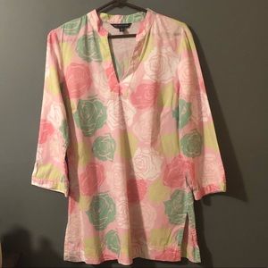 Flowered Brooks Brothers Tunic